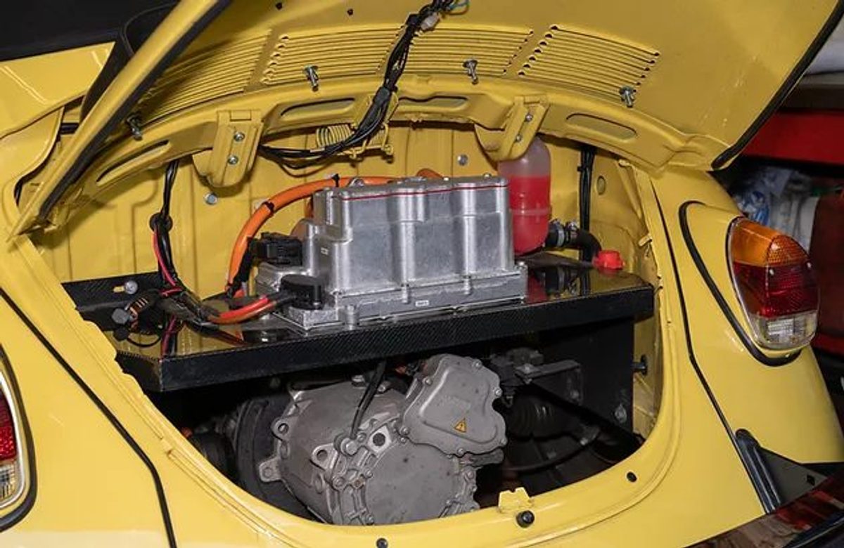 Electric conversion work at Jack's Garage