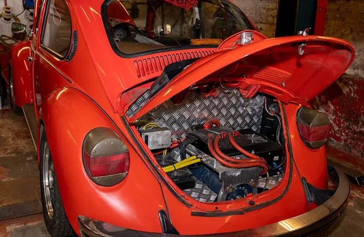 Electric conversion work at Jack's Garage