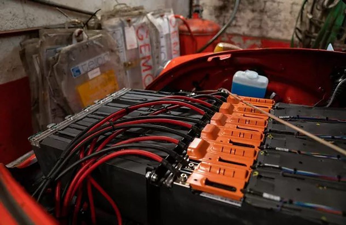 Electric conversion work at Jack's Garage